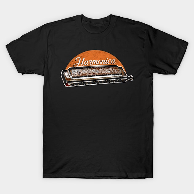 Harmonica T-Shirt by Mila46